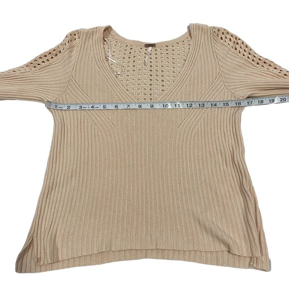 Free People Starlight Ribbed Tunic Sweater Size M‎ - Picture 5 of 6